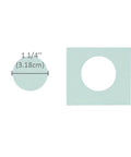 One And One Quarter Inch Circle Lever Action Punch cutout showing 1 1/4 inch circle for paper crafting and scrapbooking