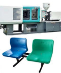 Top Shelf Automatic Hydraulic Injection Molding Machine For Folding Plastic Chairs And Home Accessories Multi Material Build No Sweat Operation Pro Grade Factory Rig With Custom Specs, includes blue and green molded chairs.