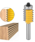 Premium 8 In High Performance Woodworking Router Bit Kit With Chipless Stile Cutter Design for shaping smooth wood edges.