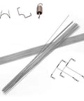 Amazon BISS stainless steel stiff wire bundle, 25 pcs, 40 cm long, 0.2–3 mm diameter