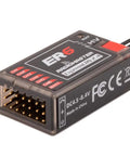 ExpressLRS 2.4GHz 6 Channel PWM Receiver for FPV Drones, Airplanes and Gliders, close-up of connector and labels