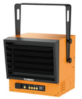 Next Level 10,000W Electric Garage Heater With 240V Hardwired Setup, WiFi Enabled Smart GH10K, shown front view, wall mounted