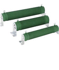 Heavy Duty 150 Watt Ceramic Load Fixed Resistor 5 Ohm Power Test Component For Electronics, green ceramic housing, various sizes.