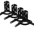 10 Piece Black Iron Cabinet Hinges Set for Boxes and Cabinets, Dope Decorative Concealed Style, Heavy Duty Metal Hinges, Classic Black Finish