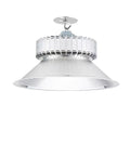 Heavy Duty 200W Led Industrial Ceiling Light Delivers Blast Bright Illumination For Warehouses Workshops And Mining Operations, shiny metallic design.