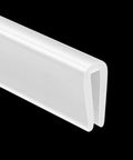 Genuine Clear U Channel Edge Trim Runs A Solid 13 Feet Long With Bendy Construction, transparent rubber seal for doors.