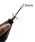 Heavy Duty Right Angle Converter Kit For Rotary Tools With Cool Running Bearings For Tight Spots And Precision Polishing Or Engraving Work Busts Tough Jobs Daily, 2.5mm size, showing attachment details.
