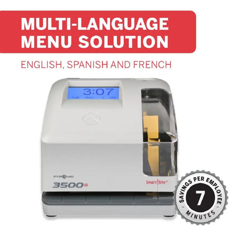 Boss Approved Employee Automatic Time Clock Featuring Dual View Display For Tight Attendance Tracking And No Sweat Plug And Play Setup Built To Streamline Payroll And Keep Your Workforce Locked In.