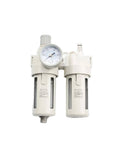 Compact G1 4 Inlet Air Filter Regulator Valve FRL Unit For Pneumatic Systems With Lubrication Easy Install Pro Grade Durable