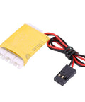 Yellow connector with cables from 8 LED RC Aircraft Lighting Kit With Flashing Navigation Lights For Airplanes And Helicopters Manual Or Remote Modes Compatible With Futaba JR KO 2 4G Transmitters.