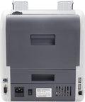 Back view of Bang For Buck Money Counter Machine With Advanced Counterfeit Detection featuring ports and power supply details.