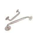 Heavy Duty 201 Stainless Steel Push Pull Door Handle Grab Bar For Gates Entrances And Sheds Durable Metal Door Pull With Screws 13mm Diameter And 6.65 Inch Length Ideal Outdoor Door Hardware, pair shown