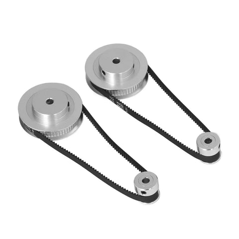 Premium Timing Belt Kit Upgrade Your 3D Printer Milling Machine Rig Featuring Strong Aluminum Build And Precision Keyed Bore Design For Smooth Power Transfer Non Slip Grip On Pulleys That Maximizes Efficiency Plus Energy Savings Performance Daily. aluminum timing belt kit with pulleys for 3D printer and milling machine