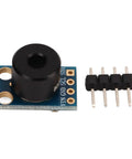 Infrared Temperature Sensor Module For DIY Projects Wide Ambient Range From Minus 40 To 120 Celsius Object Range From Minus 70 To 382.2 Celsius 10 Bit PWM Output SMBus Digital Interface MLX90614ESF GY906 Compatible Non Contact Temperature Detector, showing module with pins
