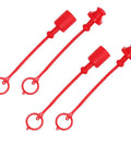 Two Pack 3/4 Inch Hydraulic Quick Coupler Dust Cap Covers For ISO A And ISO B Quick Disconnects Keeps Cap Attached To Hose With Retention Ring