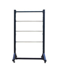 Heavy Duty Mobile Wire Coil Storage Organizer Rolling Cart With Thick Steel Frame triangular support for wires and cables.