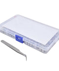 Top Notch 540Pc Grub Screw Assortment Kit Made From Premium 304 Stainless Steel Durable Rust Proof Set Screws With Secure Hold For Heavy Duty Jobs Super Easy To Find And Carry In Clear Storage Box, clear case with tweezers