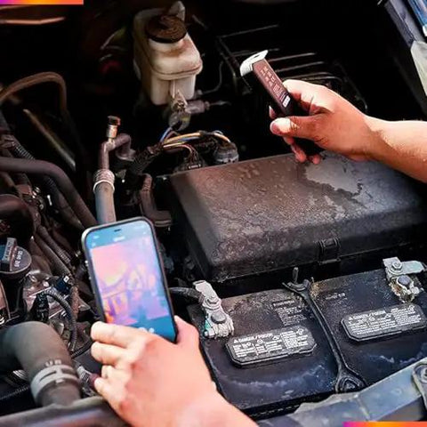 Edge Pro Wireless Bluetooth Thermal Imaging Camera For Smartphones, Works With iOS And Android, used for engine inspection