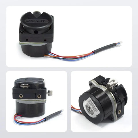 K1 Series Direct Drive Extruder Kit With Dual Gear Motor for smooth feeding and high-speed printing shown in various angles