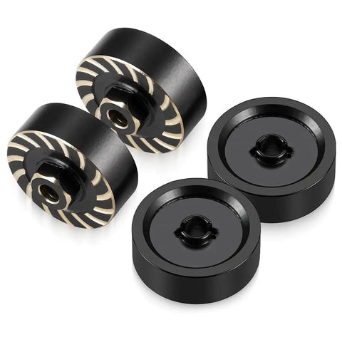 Beefy Brass RC Wheel Weights Set 68g Each 4 Piece Upgrade Kit For 1 By 18 Scale TRX4M Bronco Defender K10 F150 RC Crawlers