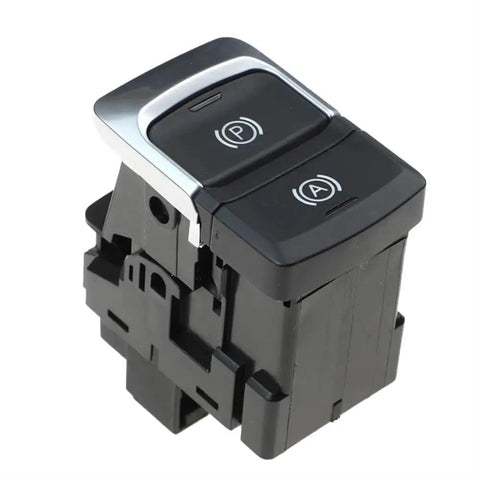 Electric Parking Brake Actuator Electronic Handbrake Switch Button Replacement For Audi Q3 detailed view of black switch module.