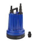 Beast 1320 GPH Submersible Water Pump For Clean Water Transfer, 1/3 HP, Low Suction, cast aluminum, with removable screen and cord