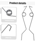 Upgrade Your Trash Bin With These 6 Black Iron Torsion Spring Replacement Kits Made For Kitchen Garbage Cans And Waste Baskets Featuring Quiet Operation Perfect For Home Or Office Use To Fix Broken Lids Fast. black iron torsion springs, 6-pack, for trash can lids
