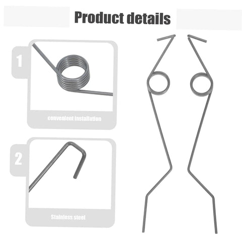 Upgrade Your Trash Bin With These 6 Black Iron Torsion Spring Replacement Kits Made For Kitchen Garbage Cans And Waste Baskets Featuring Quiet Operation Perfect For Home Or Office Use To Fix Broken Lids Fast. black iron torsion springs, 6-pack, for trash can lids