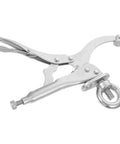 Rock Solid Adjustable Drill Press Locking Clamp Vise Built Tough As Nails For woodworking and metal projects with iron grip.