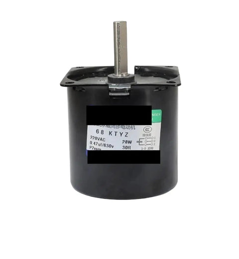 Big Boy Permanent Magnet Synchronous Motor 28 Watt 220 Volt AC with steel gearbox and 7mm shaft for automation projects