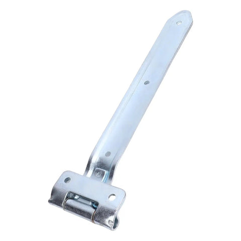 Offset Trailer Door Hinge 16 Inch Strap For Side Enclosed Cargo Utility RV Metal Construction, silver metal hinge