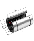 Open Linear Sliding Bearings For Rods And Rails LM10UUOP LM12UUOP LM13UUOP LM16UUOP LM20UUOP Open Type Motion Guides For Ultra Smooth Precise Linear Movement And Easy Alignment 4 To 10 Piece Pack, 15mm bore