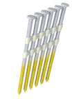 21 Degree Exterior Galvanized Framing Nails For Wood-To-Wood Builds, Plastic Strip Collated Fasteners, Round Head, Smooth Shank