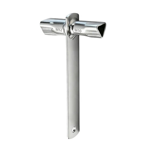 Triangle Socket Key 2 In 1 Compact Portable Tool Spanner for barrier posts, cabinet machines, trains, elevators, with two size design