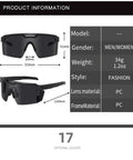 Hella Durable Photochromic Polarized Safety Glasses With Tough As Nails Impact Resistant Polycarbonate Lenses And Protective Side Shields For Beast Mode Outdoor Activities in black, front and side view, 61mm height.