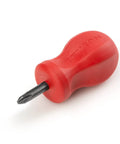 Stubby Two Phillips Screwdriver With Hard Handle And Black Oxide Blade For Tight Spaces And Pro Grade Projects, Non Slip Grip