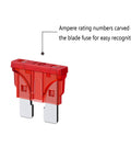 10A red ATC blade fuse from 18 Gauge Inline Fuse Holder Kit, 5 Pack Waterproof Fuse Holders With 15 ATC/ATO Fuses for DIY use