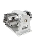 100 Millimeter Three Jaw Chuck Rotary Axis Adapter Runs Slick With Reliable Grip Precision Mount Kit for CNC router and fiber laser.