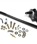 Drag Link Flip Kit For JK Wranglers With Track Bar Bracket And Tapered Steering Arm Insert To Upgrade Steering Geometry And Off Road Performance On Rough Trails Boss Ready, black steel parts