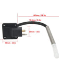 Boat Fuel Tank Connector Fitting For Marine Gas Tank Easy Hookup Plastic and Metal Adapter with Dimensions Shown