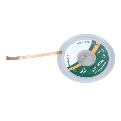 Desoldering Wick Braid 1.5M No Clean Copper Solder Removal Tool for Electronics Repair and PCB Work High Temperature 3.0mm 3015A