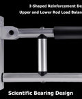 Close-up of 23.6 Inch Foldable Handrail Grab Bar Wall Mounted Toilet Safety Support with I-shaped reinforcement.