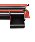 Shop Workhorse 10 Drawer Rolling Tool Chest Cabinet With Slick Roll Casters And 56 Inch Wide Steel Build showing an open top drawer.