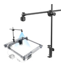 Pro Grade LightBurn Camera Kit For Laser Engravers, 5MP Time-Lapse Digital Camera With Real-Time Monitoring mounted on a laser frame