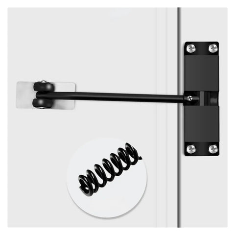 Hydraulic Door Closer With Soft Close Zinc Alloy Golden Finish No Slam Self Closing Door Hardware For 20 KG To 30 KG Doors