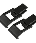 Two black Heavy Duty Case Latch Replacement Set Black Two-Hole Mount Hardware latches, 8.7cm x 3.7cm, for toolbox repair