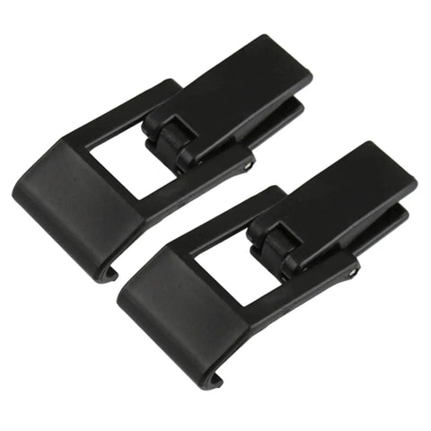 Two black Heavy Duty Case Latch Replacement Set Black Two-Hole Mount Hardware latches, 8.7cm x 3.7cm, for toolbox repair