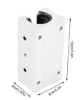 Badass Linear Bearing Slide Block Machined From Beefy Aluminum Alloy With A Rock Hard Finish Delivers High Precision Smoother Than Butter Motion For Cnc Rigs And Automation 20mm 1 Pc, showcasing dimensions of 10cm x 6cm x 4cm.