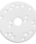 Top Shelf Transparent Acrylic Router Base Plate For Trim Routers Featuring Brass Centering Pencil Dead On Alignment Crystal Clear Optics with pre-drilled holes.