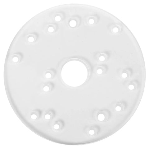 Top Shelf Transparent Acrylic Router Base Plate For Trim Routers Featuring Brass Centering Pencil Dead On Alignment Crystal Clear Optics with pre-drilled holes.